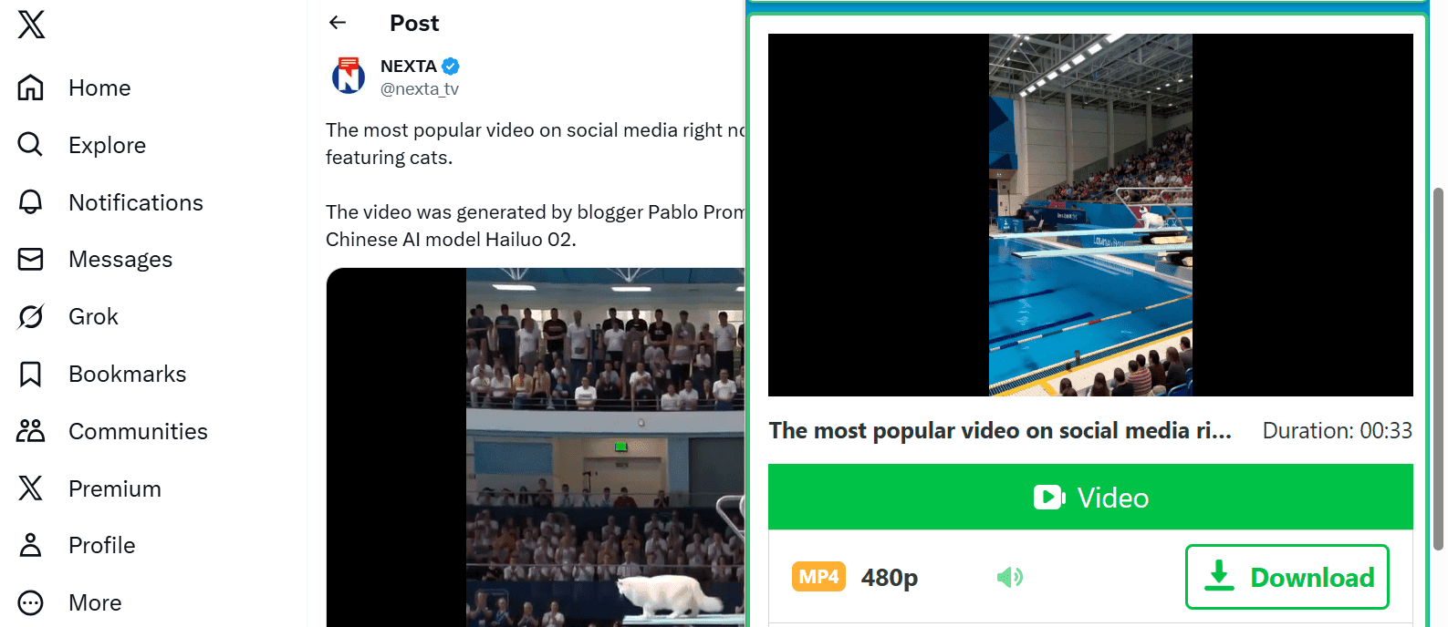 Twitter Download Demo